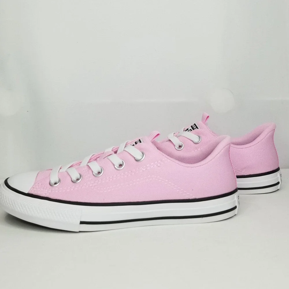 Converse Youth CTAS Rave Oxfords Size 2.5 Pink/ White A08440c NWT